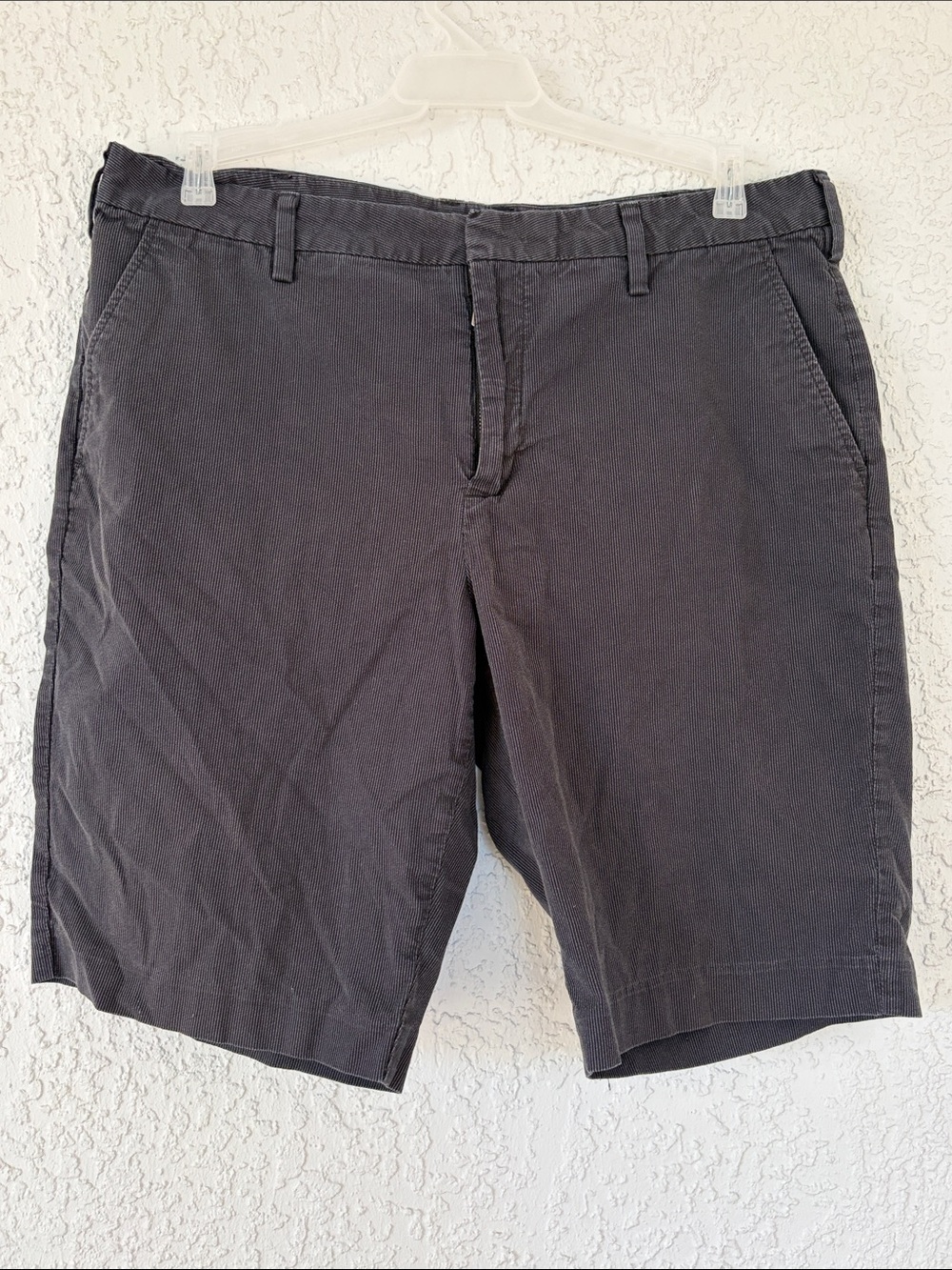 Express Slim Fit Pinstripe Pants - Black and White size 34
